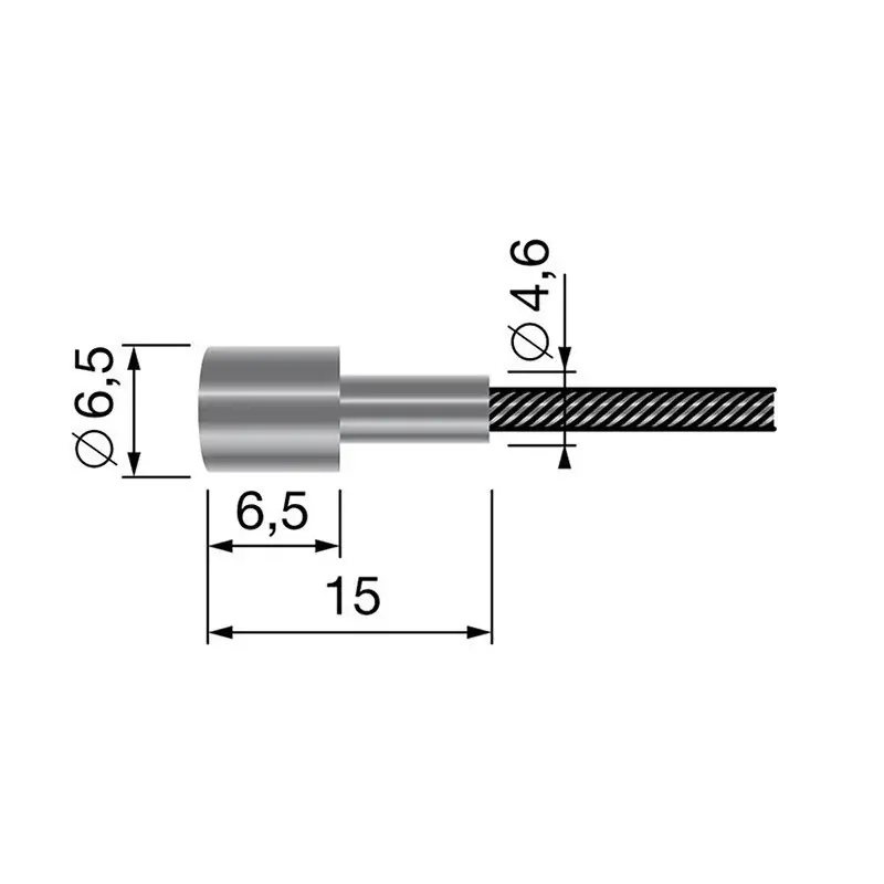 Câble souple 19 fils – Longueur 2500 mm – Diamètre 2,5 mm Haute Qualité