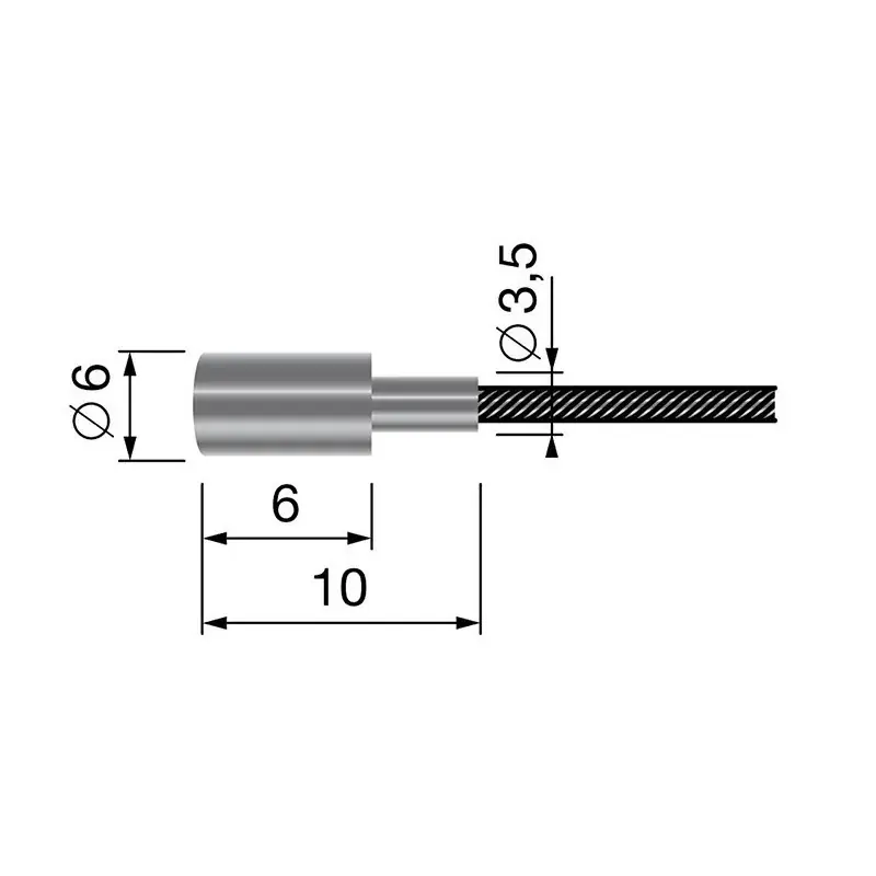 Câble souple 19 fils – Longueur 2500 mm – Diamètre 2 mm Meilleur Choix