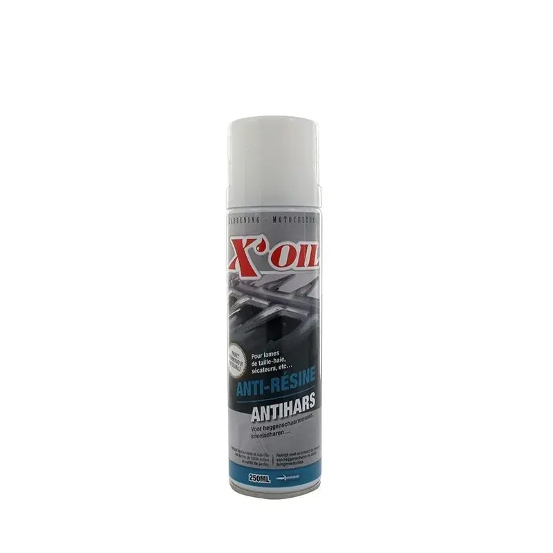 Aérosol X‘OIL anti-résine 250ml pour lames de taille-haie Populaire