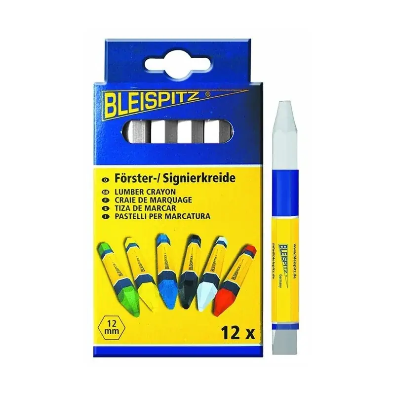 Boite de 12 craies de marquage blanche BLEISPITZ Bon Marché