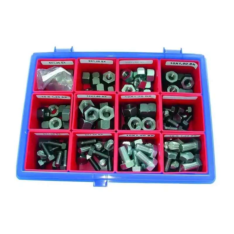 Coffret de vis et écrous de renvoi d‘angle de déboussailleuse – 120 pièces Livraison Express