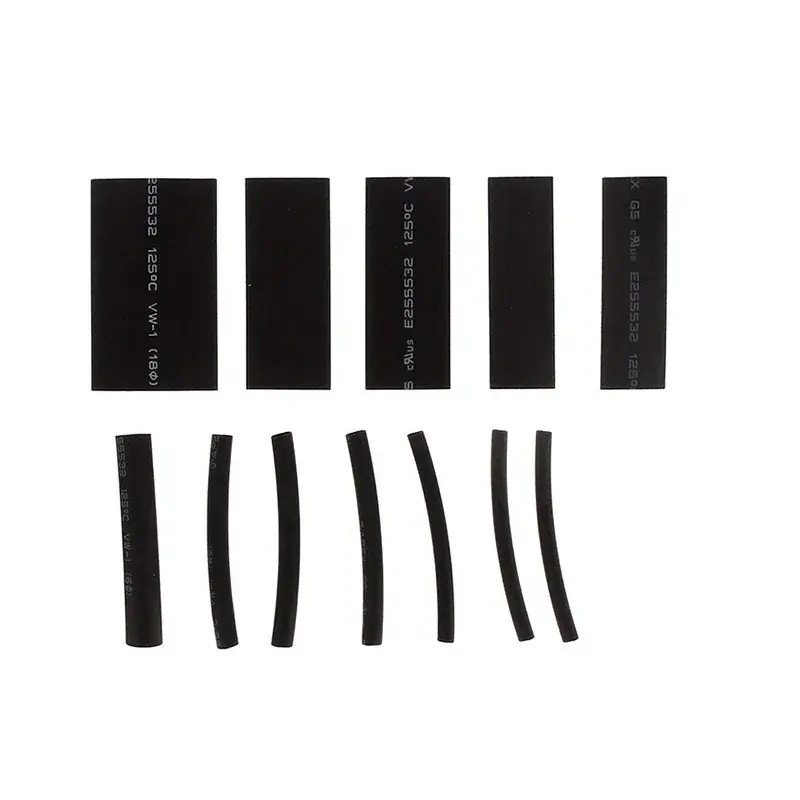Nouveauté Coffret de manchons noir en gaine thermorétractable – 12 pièces
