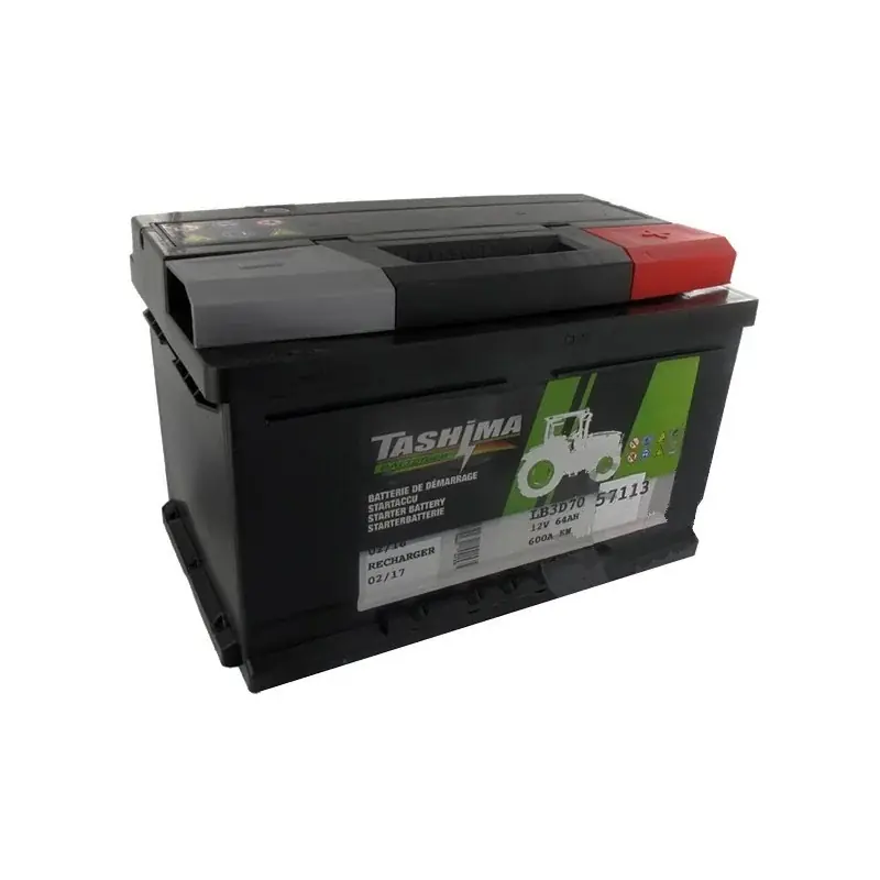 Meilleur Choix Batterie 12V 64A/H – borne + à droite – TASHIMA
