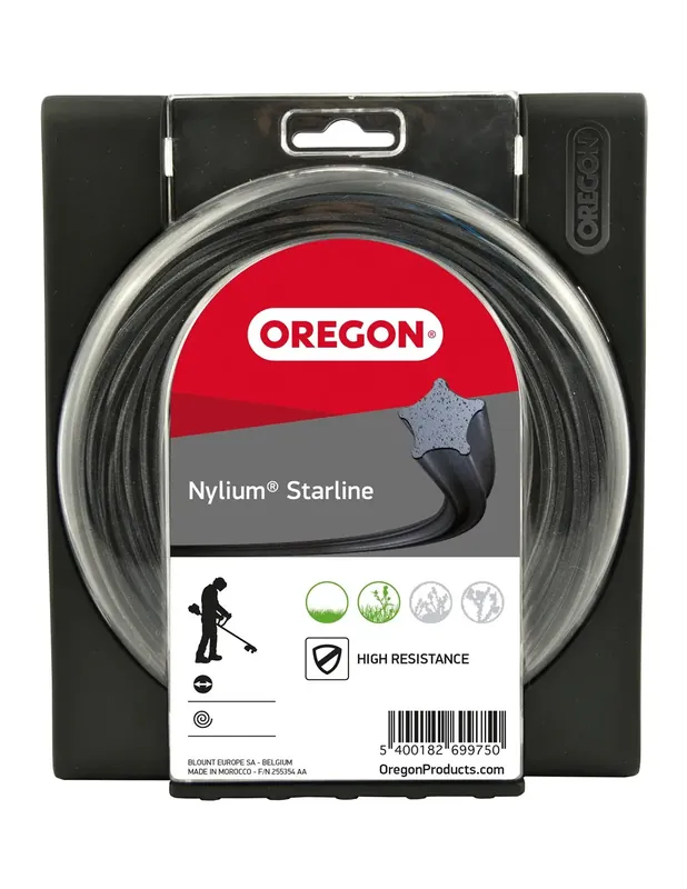 Fil Nylon Oregon Nylium Diamètre 2.4 mm 90 mètre Profil étoile Acheter Direct