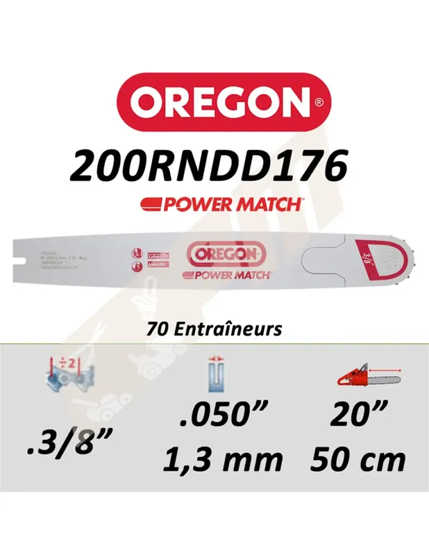 Offre Limitée Guide de tronçonneuse OREGON POWER MATCH 50 CM