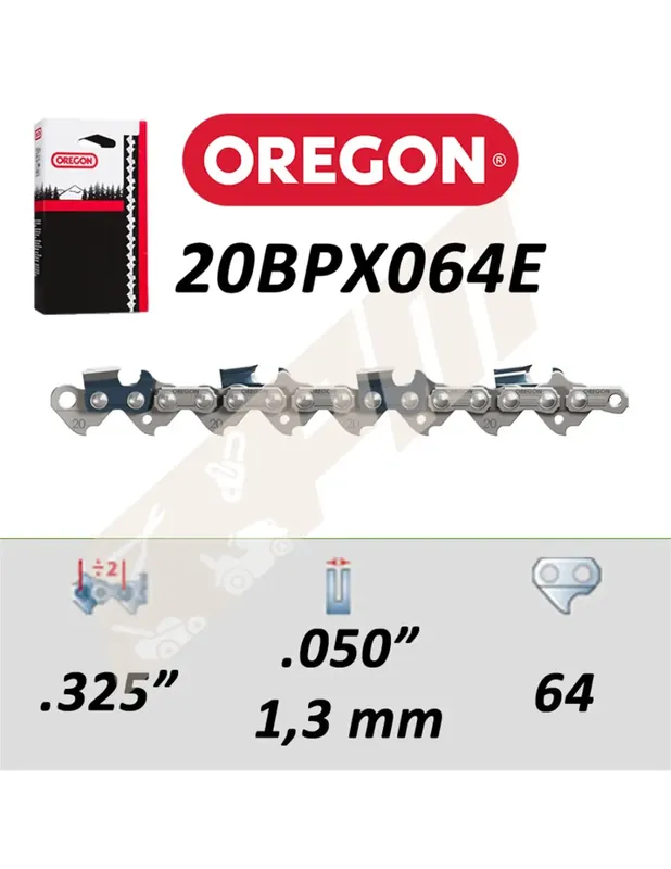 Chaîne de tronçonneuse OREGON 20BPX064E MICRO CHISEL 325 Bon Plan