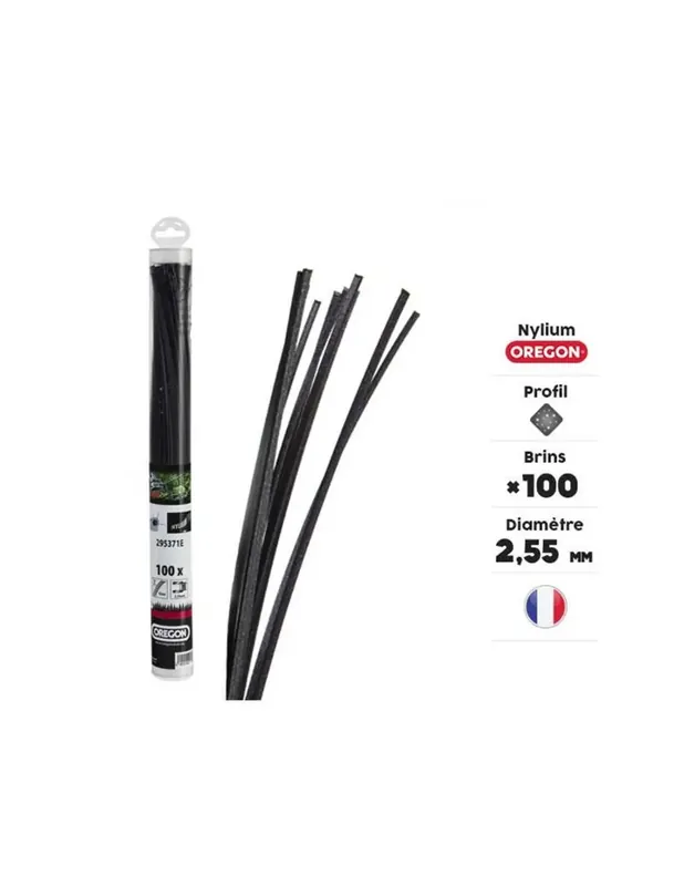 FIL NYLIUM OREGON CARREE 2.55 mm – 100 BRINS Bon Plan