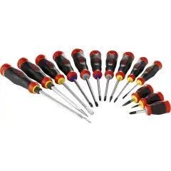 Offre Limitée Jeu de 13 tournevis bi-matière Fente Phillips et Pozidriv – SAM OUTILLAGE – T-J13