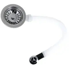 Bonde d’évier inox D 90mm avec trop plein – GARIS – P02-BE90-ATP Petit Prix