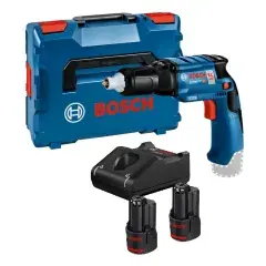Visseuse plaquiste 12V GTB 12V-11 + 2 batteries 3Ah + chargeur + coffret L-BOXX – BOSCH – 06019E400Y Offre Exclusive