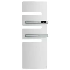 Expédié Aujourd'hui Sèche-serviettes SERENIS PREMIUM connecté soufflant mat à droite 750 + 1000W blanc carat - ATLANTIC - 850659