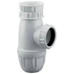 Promotion Siphon evier réglable sortie D40 plastique blanc – VALENTIN – 75030000100