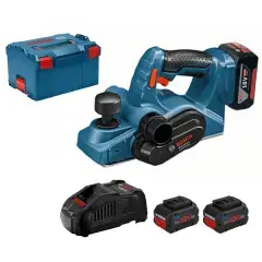 Rabot 18V GHO 18 V-LI + 2 batteries Procore 5,5Ah + chargeur + coffret L-BOXX - BOSCH Offre Du Jour