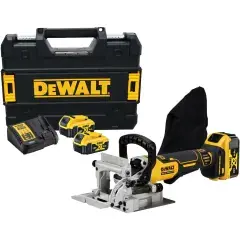 Fraiseuse à lamelles 18V XR Brushless + 2 batteries 5Ah + chargeur + coffret T-STAK – DEWALT – DCW682P2-QW Super Prix