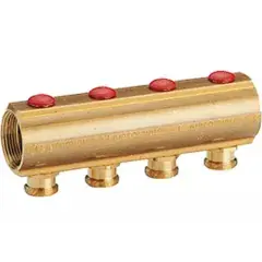 Collecteur laiton avec douilles pré-montées 3S S/3 1‘‘x18 - GIACOMINI - R553SY003 Meilleur Prix