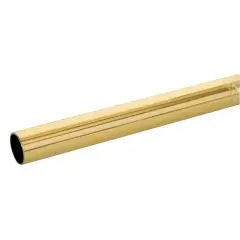 Promotion Saisonnière Tube rond diamètre 16mm longueur 3m acier laitonné - DUVAL - 51-1033-1630