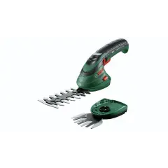 Cisaille taille-herbes et sculpte-haies à batterie intégré 3,6V Isio + chargeur + set de 2 lames + coffret – BOSCH – 0600833108 Prix Bas
