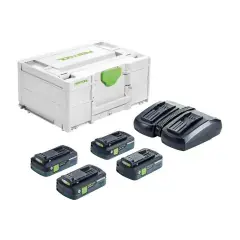 Set énergie 18V SYS 4X4 / TCL 6 DUO + coffret SYSTAINER 3 – FESTOOL – 577104 Vente Directe