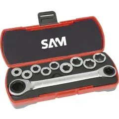 Coffret clés à cliquet 12 pièces – SAM OUTILLAGE – CP-12 Expédié Aujourd&rsquo;hui