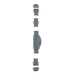 Crémone rustique RY16 série légère pour tringle 16x5mm brut/bouton standard noir – JARDINIER MASSARD – J380003 Meilleure Vente