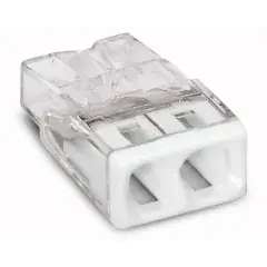 Acheter Direct Borne pour boîtes de dérivation COMPACT avec boîtier transparent 2 conducteurs boîte de 100 – WAGO – 2273-202