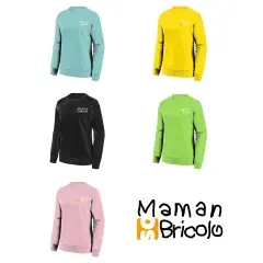 Sweat col rond Maman Sobricolo jaune TL – SWJH030SYL Produit De Marque