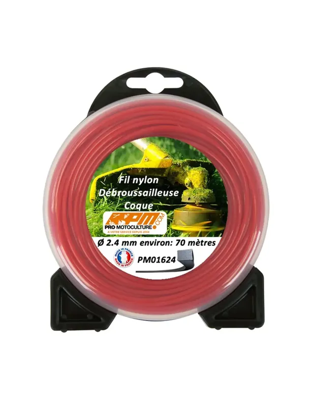 Fil carré de débroussailleuse blister ø 2.4 mm – 70 m Nouvel Arrivage