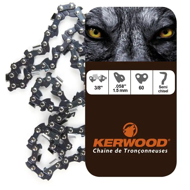 Acheter En Ligne Chaine Kerwood pour MCCULLOCH SP60 3/8 1,5 mm 60 maillons