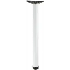 Paiement Sécurisé Pied de table RONDELLA diamètre 60mm hauteur 710mm finition blanc – 635.24.775