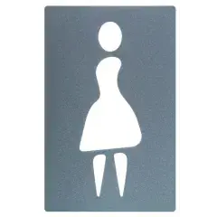 Signalétique pictogramme SIGNA femme gris anthracite - SOCONA - SG61 Retour Gratuit