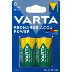 Piles rechargeables Ni-MH Accu Power 2x1,2V LR14 3000mAh - VARTA - 56714101402 Acheter En Ligne