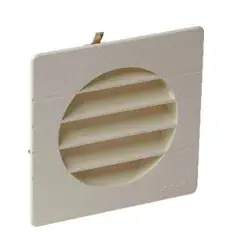Offre Exclusive Grille de ventilation à encastrer extérieur pour tubes PVC D 80mm coloris sable – NICOLL – 1GETM80