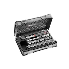 Coffret douilles 1/2‘‘ 6 pans métriques 19 pièces – FACOM – S.161-2P6PB Vente Flash