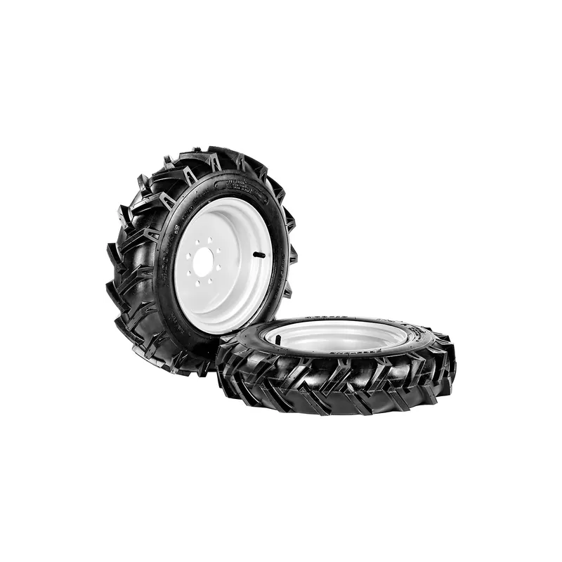 Grillo – Roues pneumatiques (paire) 4.00-10 jantes fixes Haute Qualité