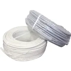 Câble souple HO5 VV-F 50m 2 x 0,75mm² blanc – FILS & CABLES – 007005 (DNA) Nouveauté
