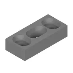 Seulement Aujourd&rsquo;hui Gâche haute pour verrou DATOR laquée gris aluminium RAL9006 – LA CROISEE DS – DS6866-007