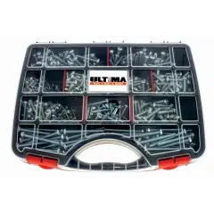 Achetez Aujourd&rsquo;hui Vis à métaux tête cylindrique Pozidrive DIN 7985 zingué blanc coffret de 700 – ULTIMA – COF805