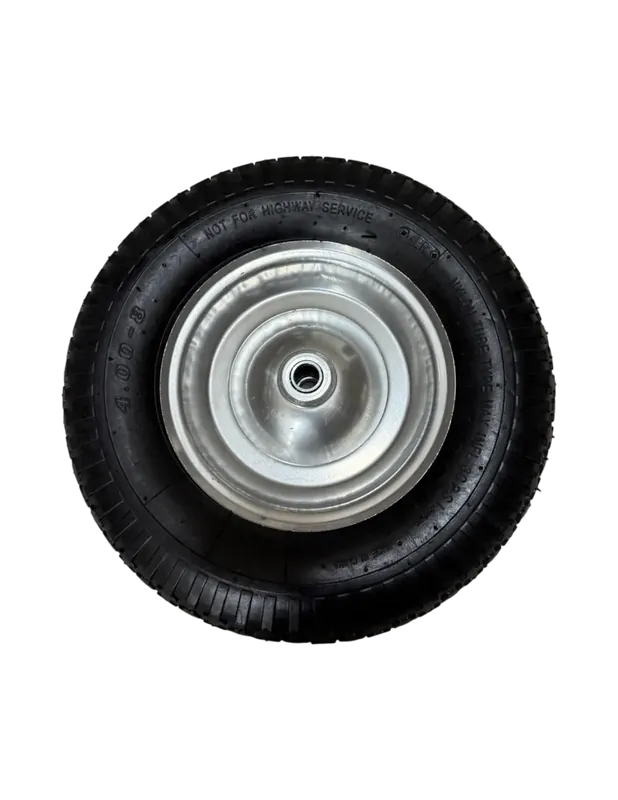 Roue sur roulement avec pneu 480/400×8 pour remorque et brouette Marque