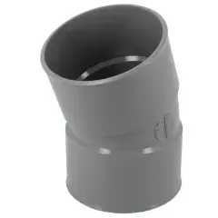 Prix Promo Coude simple PVC gris femelle / femelle 20° D32 - NICOLL - CF22