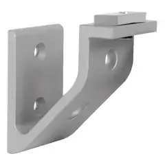 Dernière Chance Support profilé pour main courante en aluminium anodisé argent – DUVAL – 61-0102-2000