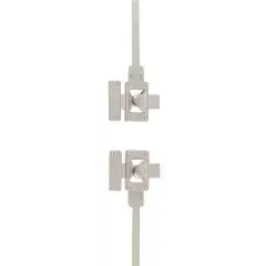 Paire de verrous à bouton 4000S oméga cylindre 45mm 4 clés gauche – JPM – 502200-83-2A Offre Du Jour