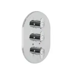 Mitigeur de douche thermostatique à encastrer ALEXIA 3627S 3 voies chromé poignées en laiton - RAMON SOLER - 36D300814 Expédition Rapide