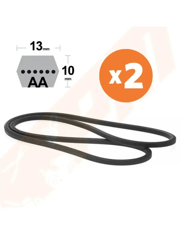 Prix Bas LOT DE DEUX COURROIES AA105
