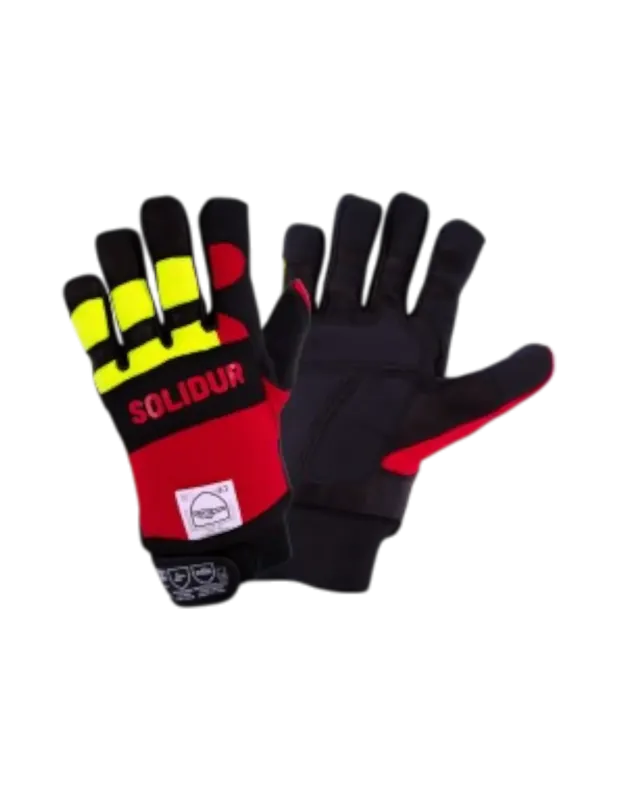 Gants INFINITY SOLIDUR Tronçonneuse protection 2 mains - TAILLE 10 Réduction