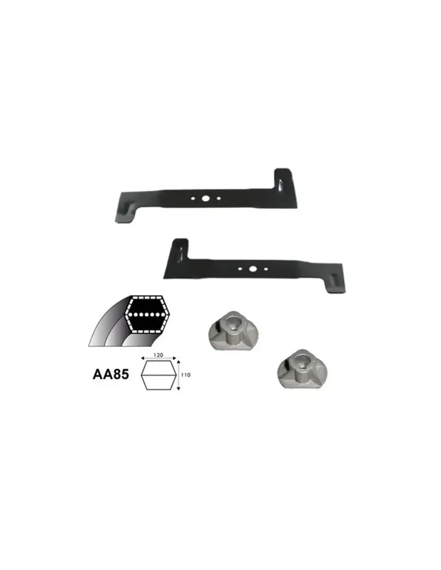 Commander Vite Kit lames + supports + courroie Castelgarden coupe 92 cm