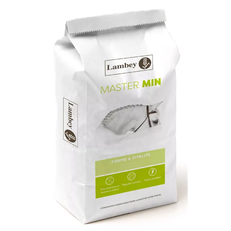 Lambey MASTER MIN - Floconné pour chevaux tonifiant et fortifiant Commander Maintenant