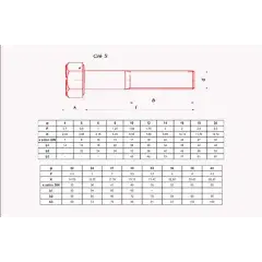 Acheter En Ligne Vis à métaux à tête hexagonale classe 8.8 DIN 931 27X100 CLE 41 BTE1 – ULTIMA – TH27X100/60.88