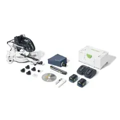 Scie à onglet radiale 2x18V KAPEX KSC 60 EB 5,0 I-Plus + 2 batteries 5Ah + chargeur + coffret – FESTOOL – 577954 Prix Promo