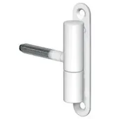 Paumelle fiche diamètre 13mm hauteur 68mm époxy blanc – MONIN – 654000 Bon Plan