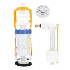 Achat Immédiat Mécanisme WC interrompable chromé + robinet flotteur standard – GARIS – W03-4500G
